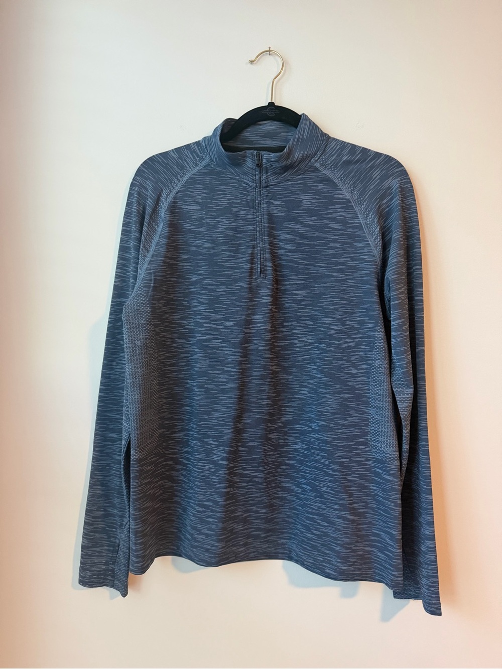 Under Armour Heathered Navy Blue Half-Zip Pullover